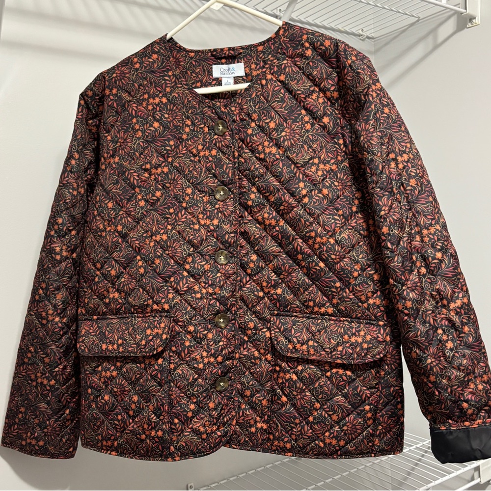 Croft & Barrow Multicolor Quilted Puffer Jacket
